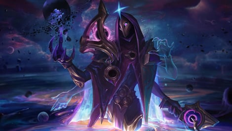 Dark cosmic jhin wallpaper